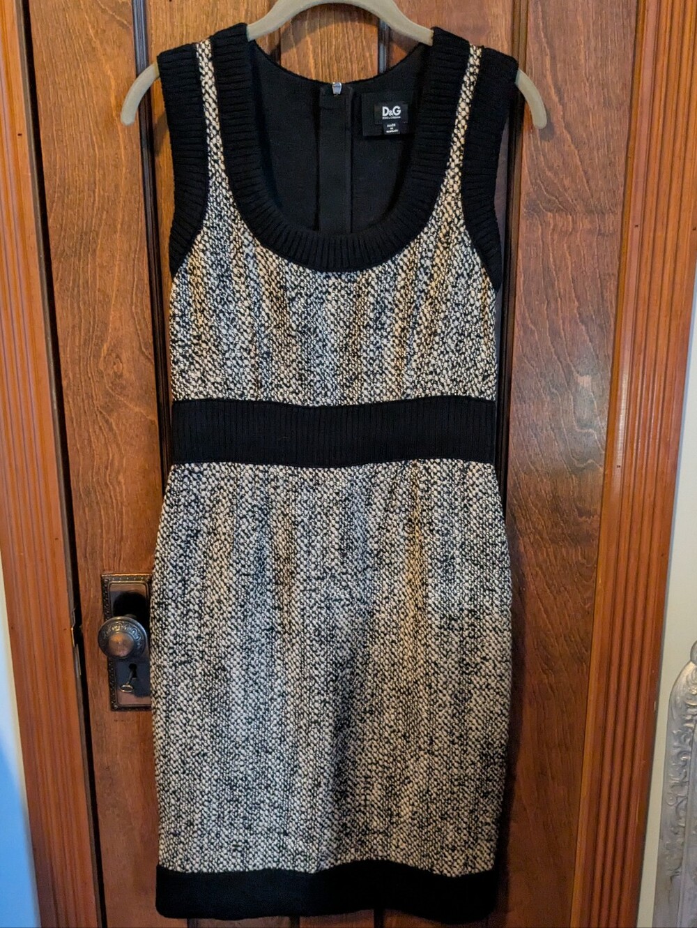D&G Tweed Sleeveless Sheath Dress